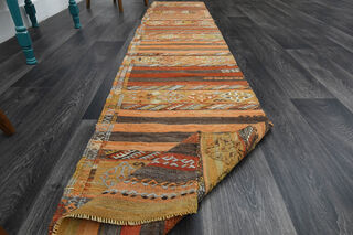 Turkish Kilim Runner Rug Ikat - Thumbnail