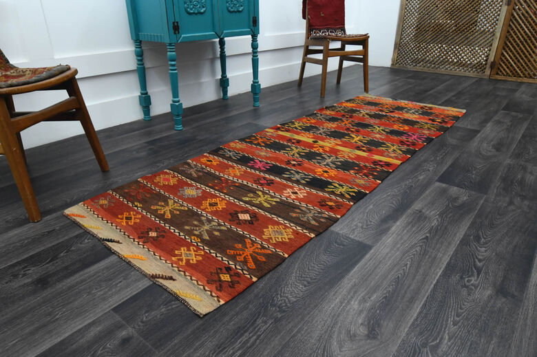 3x8 Turkish Kilim Runner Rug