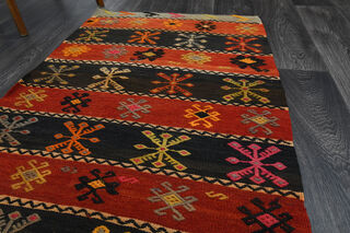 3x8 Turkish Kilim Runner Rug - Thumbnail