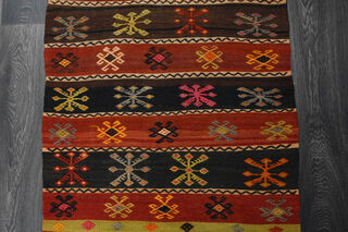 3x8 Turkish Kilim Runner Rug - Thumbnail