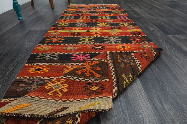 3x8 Turkish Kilim Runner Rug