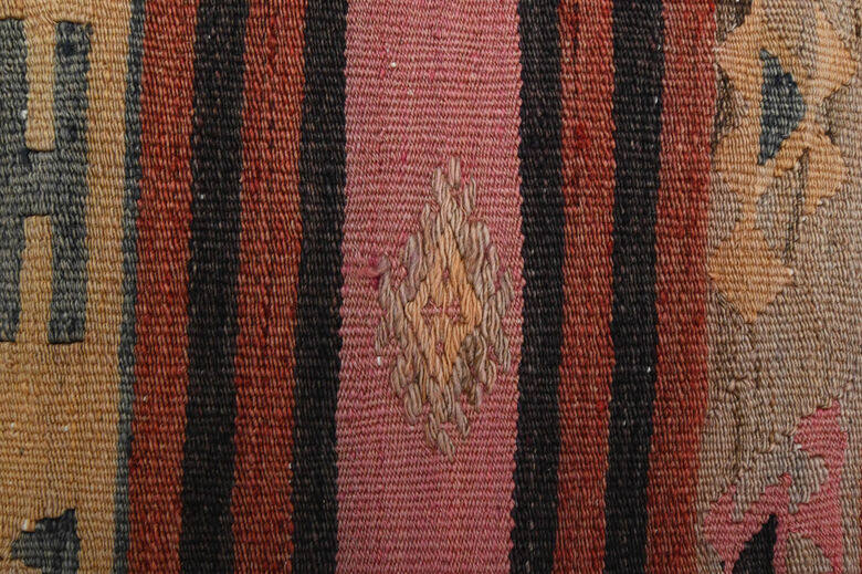 Striped Turkish Kilim Runner Rug