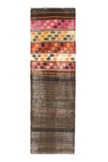 Turkish Kilim Runner Rug - Thumbnail