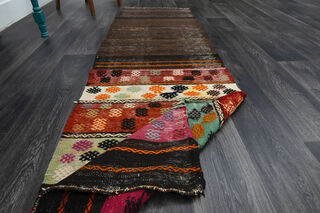 Turkish Kilim Runner Rug - Thumbnail