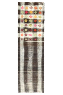 Turkish Kilim Kitchen Runner Rug - Thumbnail