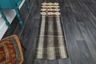 Turkish Kilim Kitchen Runner Rug - Thumbnail