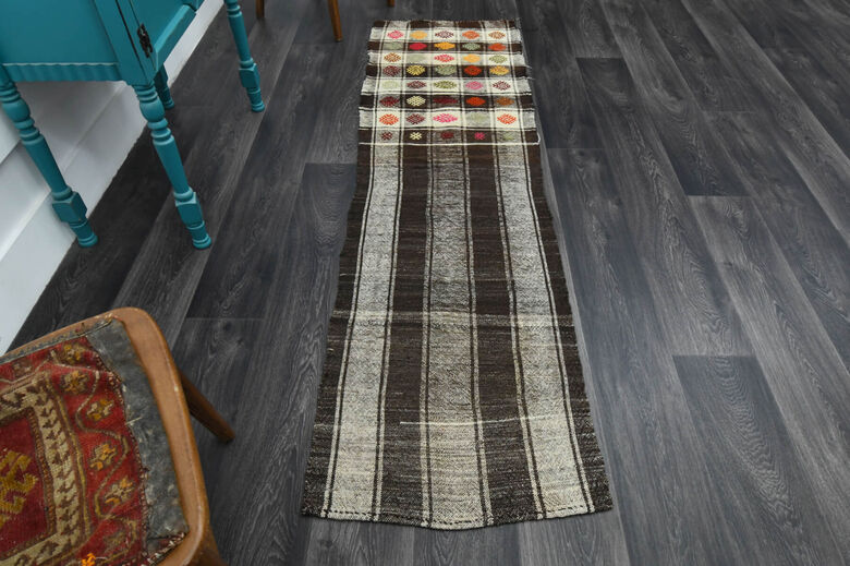 Turkish Kilim Kitchen Runner Rug