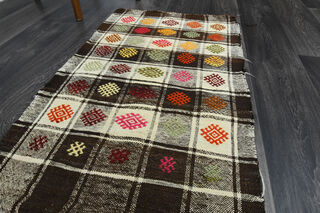 Turkish Kilim Kitchen Runner Rug - Thumbnail