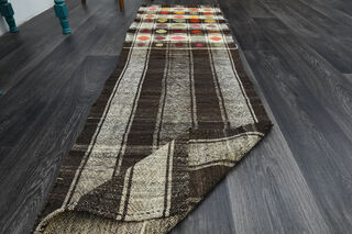 Turkish Kilim Kitchen Runner Rug - Thumbnail