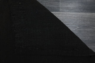 Black Turkish Kilim Runner Rug - Thumbnail