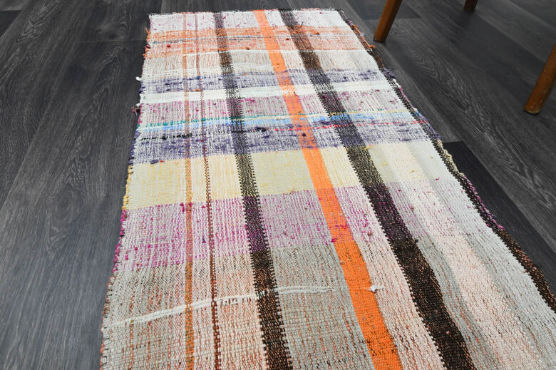 Narrow Flatweave Vintage Runner Rug