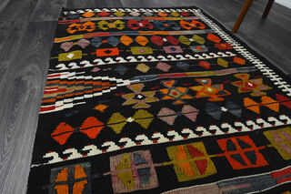 Vintage Cacim Kilim Runner Rug - Thumbnail