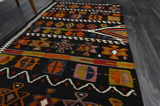 Vintage Cacim Kilim Runner Rug - Thumbnail