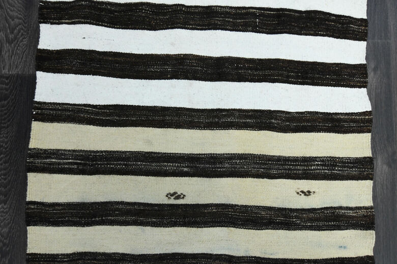 Striped Turkish Kilim Runner Rug