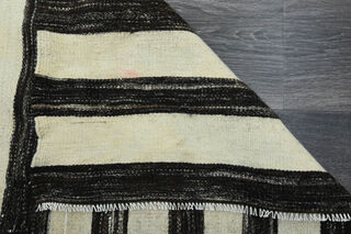 Striped Turkish Kilim Runner Rug - Thumbnail