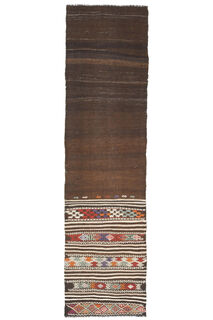 Turkish Kilim Runner Rug Ikat - Thumbnail