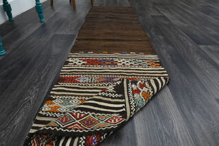 Turkish Kilim Runner Rug Ikat - Thumbnail