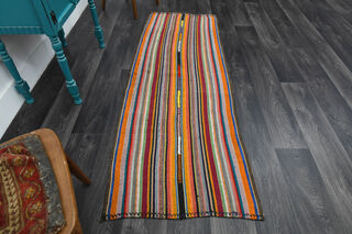 Turkish Kilim Runner Rug - Thumbnail