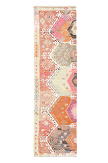 Turkish Oriental Runner Rug - Thumbnail