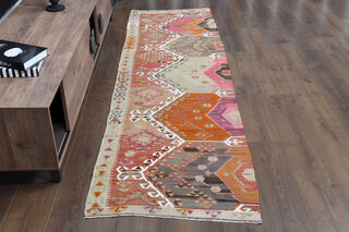 Turkish Oriental Runner Rug - Thumbnail