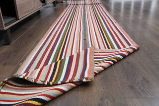 18ft Extra Long Kilim Runner Rug - Thumbnail