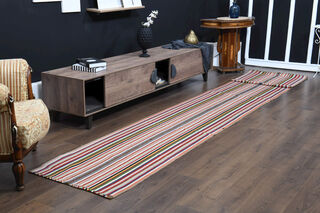 18ft Extra Long Kilim Runner Rug - Thumbnail