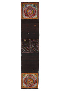 Turkish Tribal Runner Rug - Thumbnail