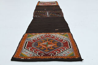 Turkish Tribal Runner Rug - Thumbnail