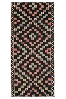 Brown Turkish Runner Rug - Thumbnail