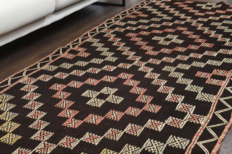 Brown Turkish Runner Rug