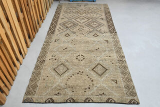 Oushak Turkish Runner Rug - Thumbnail