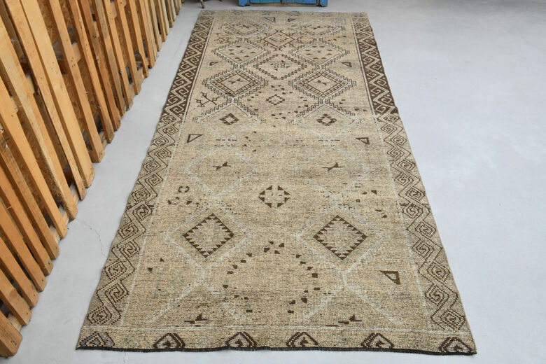 Oushak Turkish Runner Rug