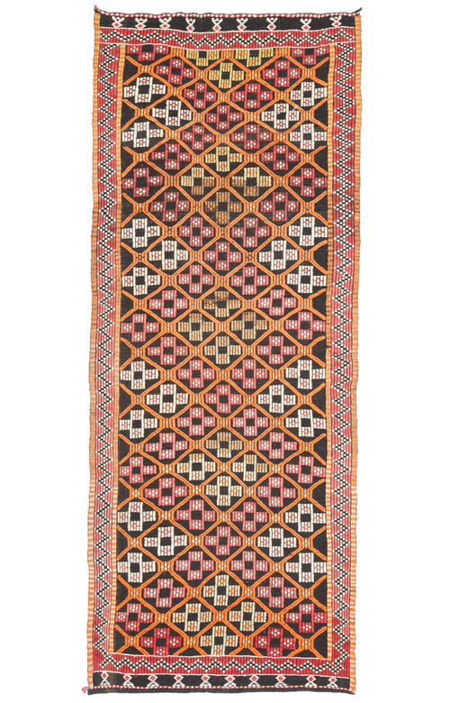 Turkish Ikat Design Runner Rug