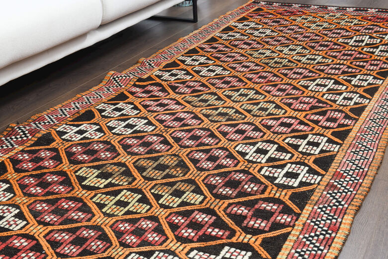 Turkish Ikat Design Runner Rug