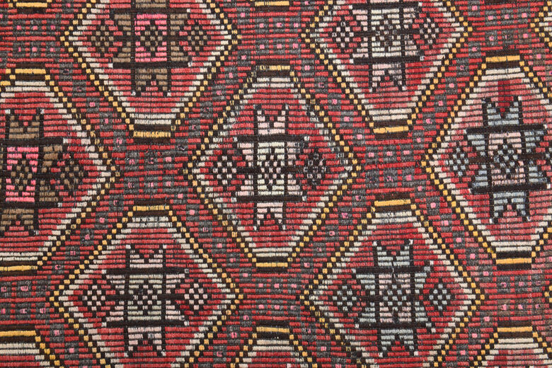 Vintage Turkish Wide Runner Rug