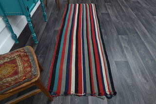 Flatweave Turkish Runner Rug - Thumbnail