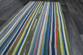 Turkish Runner Rainbow Kilim - Thumbnail