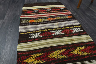 Vintage Turkish Runner Rug - Thumbnail