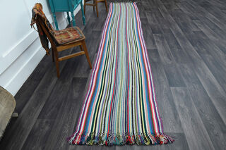 Turkish Kilim Runner Rug - Thumbnail