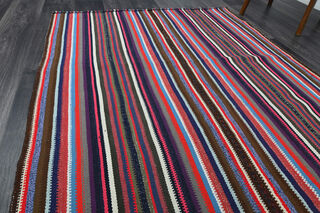 Striped Flatweave Kilim Runner - Thumbnail