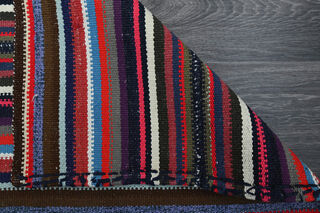 Striped Flatweave Kilim Runner - Thumbnail