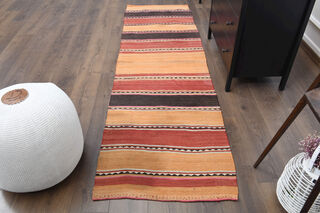 Turkish Anatolian Kilim Runner - Thumbnail