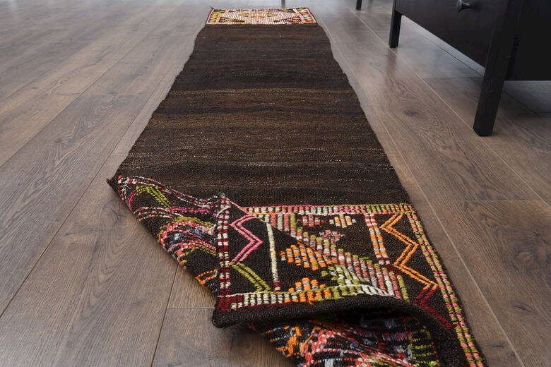 Ethnic Flatweave Runner Rug