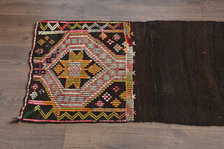 Ethnic Flatweave Runner Rug - Thumbnail