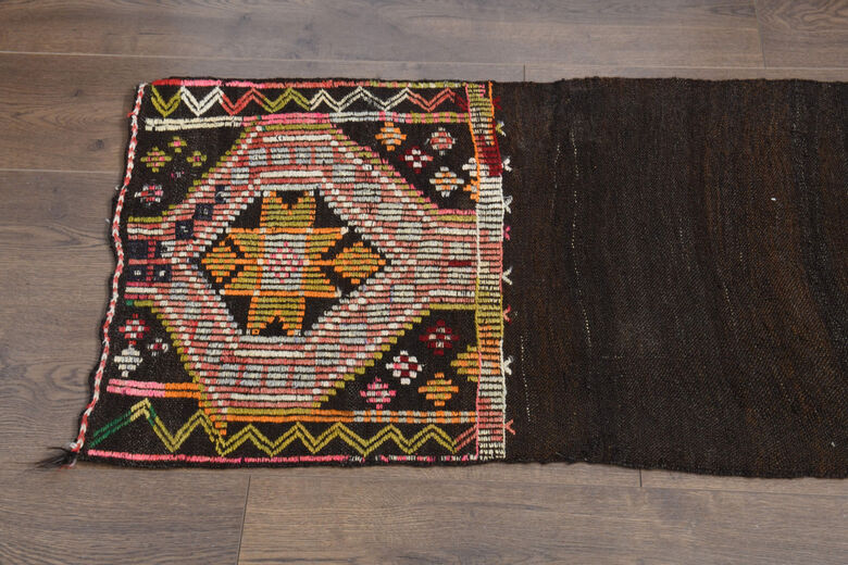 Ethnic Flatweave Runner Rug