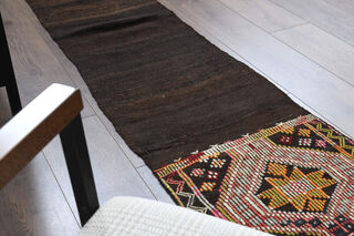 Ethnic Flatweave Runner Rug - Thumbnail