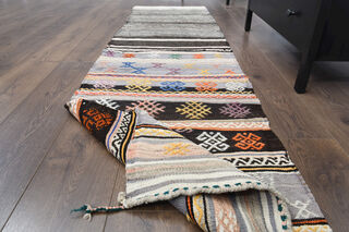 Vintage Kilim Runner Rug - Thumbnail