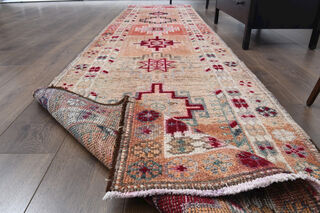 Hand-Knotted Turkish Runner Rug - Thumbnail