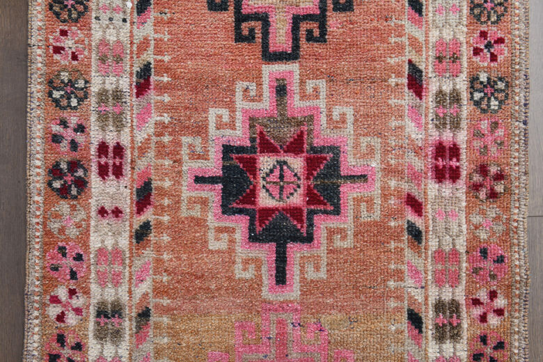 Hand-Knotted Turkish Runner Rug
