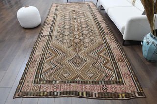 Turkish Wide Kilim Rug - Thumbnail